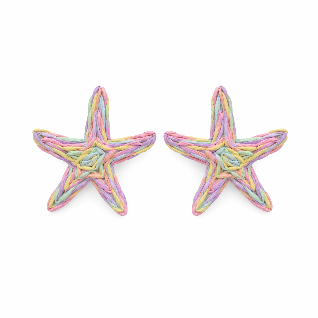 Pastel Star Earrings