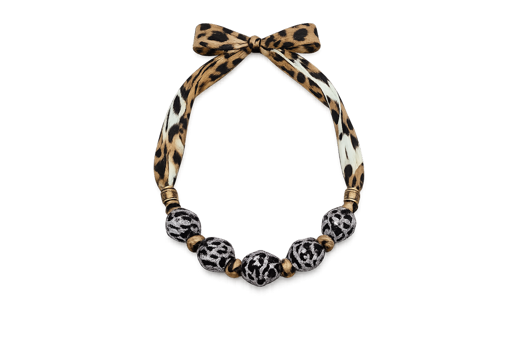 Safari Silk Statement Necklace