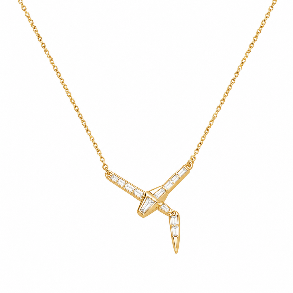 Éclat Baguette Necklace