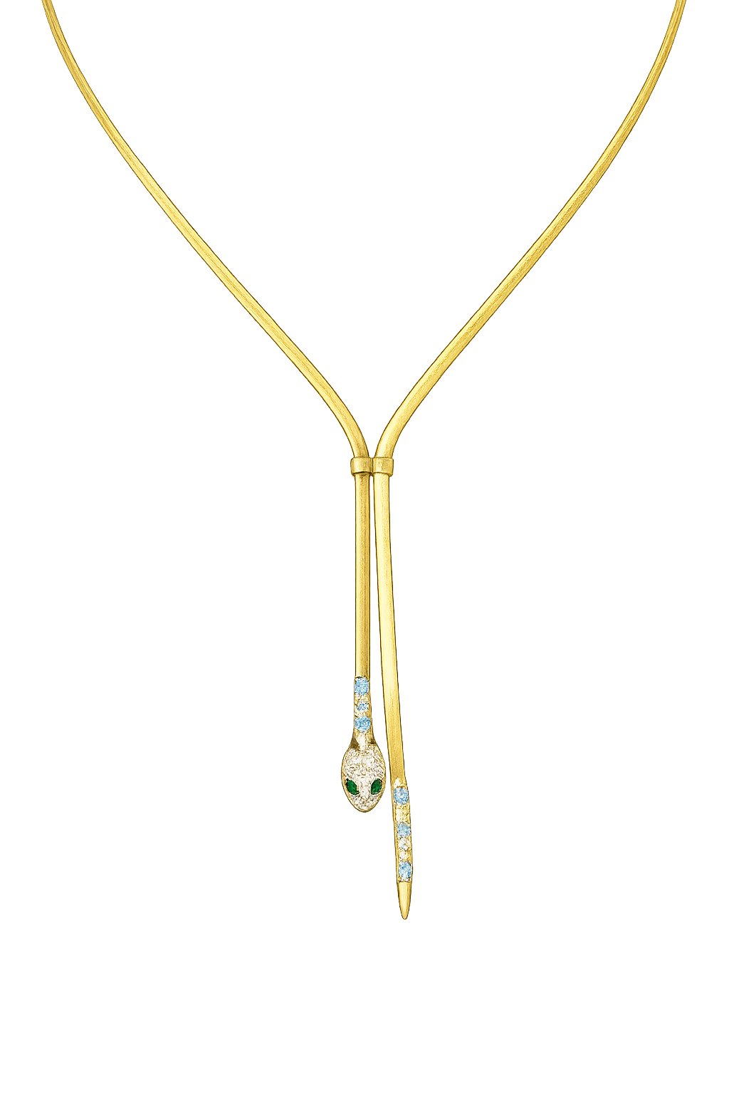 Serpentine Lariat Necklace