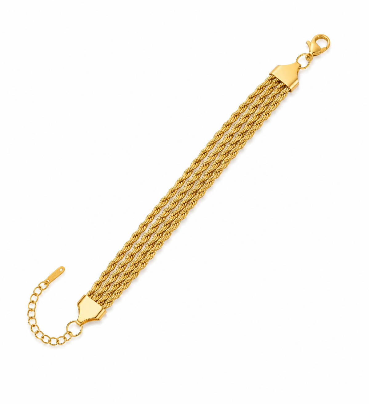 Golden Harmony Multi-Strand Bracelet