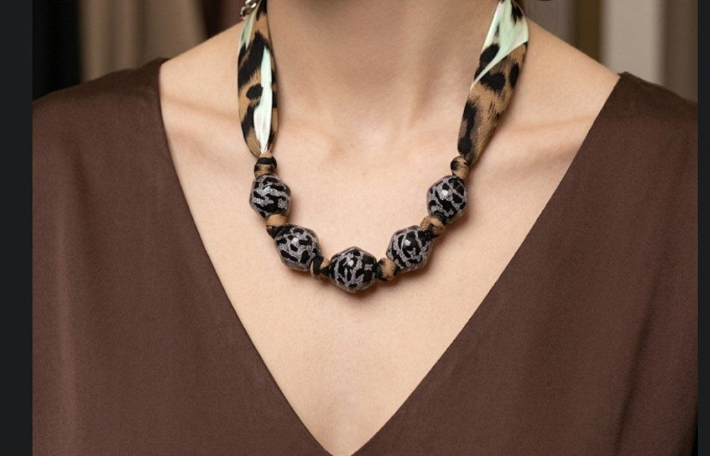 Safari Silk Statement Necklace